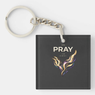 Porte-clefs T-Shirt PRAY IN SPIRIT – Abstract Energy Faith 