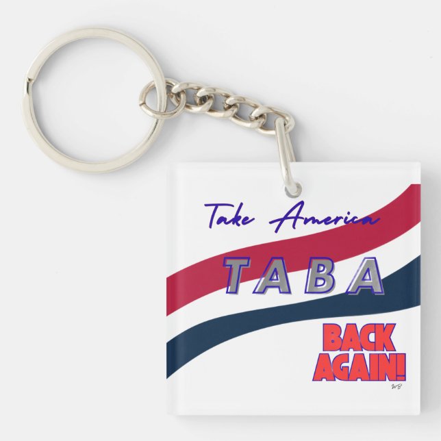 Porte-clefs TABA political take America back again (Devant)
