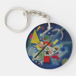 Porte-clefs Tableau Abstrait bleu de Wassily Kandinsky