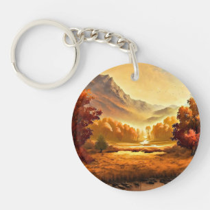 Porte-clefs Tableau Paysage Automne-68754