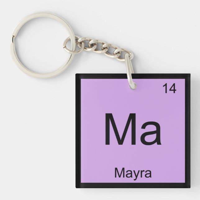 Porte-clefs Tableau périodique d'élément nommé de chimie de (Devant)