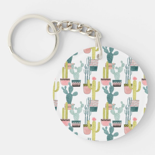 Porte-clefs Taco à propos d'amour | Motif Cactus (Devant)