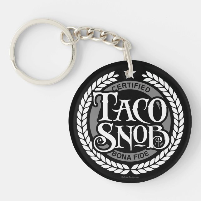 Porte-clefs Taco Snob - amant amusant du taco (Devant)