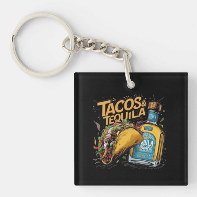 Porte-clefs Tacos & Tequila (Devant)