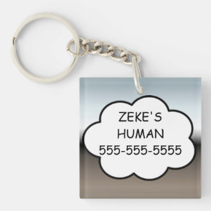 Porte-clefs Tag de chien (PERSONNALISABLE)