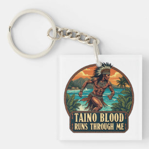Porte-clefs Taino Warrior Porto Rico Indigène Caraïbes