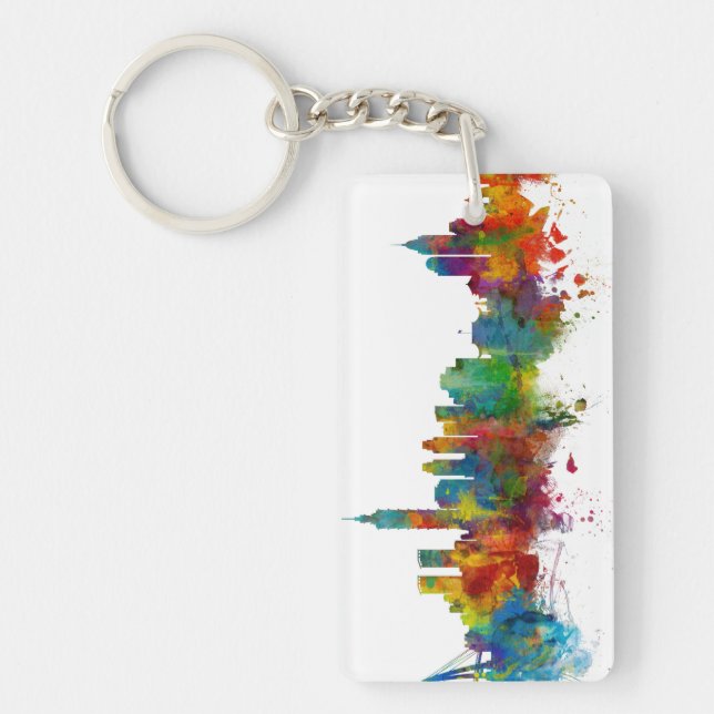 Porte-clefs Taipei Taiwan Skyline (Devant)