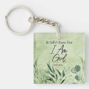 Porte-clefs Tais-toi et sache que Je suis DIEU