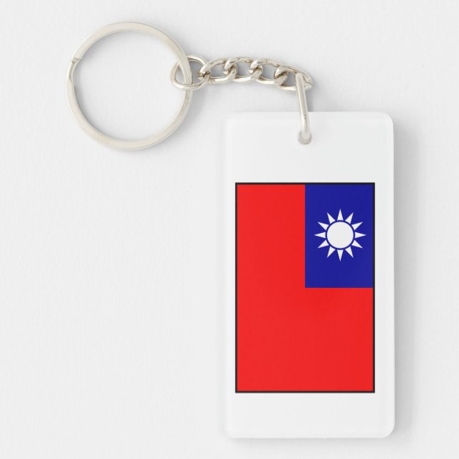 Porte-clefs Taïwan/drapeau de la République de Chine (Devant)