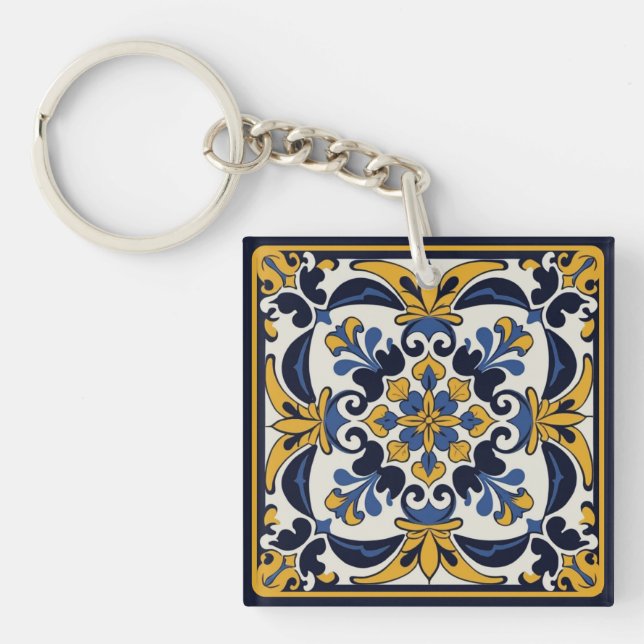 Porte-clefs Talavera Carrelage Cinco (Devant)