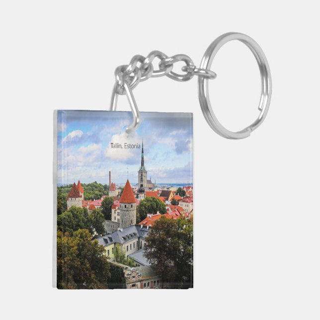 Porte-clefs Tallin, Estonie Centre historique, (Dos gauche)