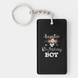 Porte-clefs Tante artistique mère d'un garçon d'anniversaire