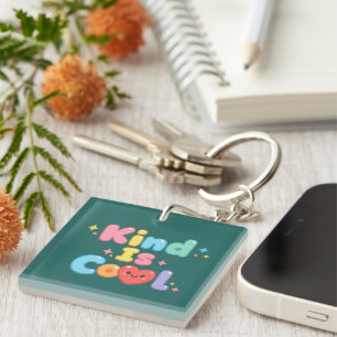 Porte-clefs Taperedie "La gentillesse est cool" en typographie
