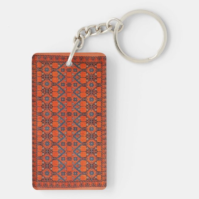 Porte-clefs Tapis, Motif Turc Persan Oriental (Dos)