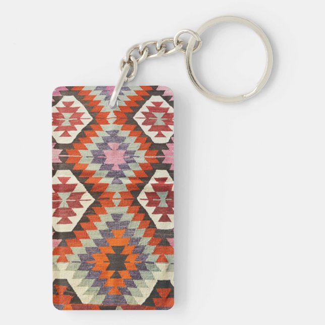 Porte-clefs Tapis oriental turc persan Kilim (Dos)