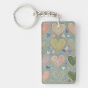 Porte-clefs Tapisserie Pastel Heart