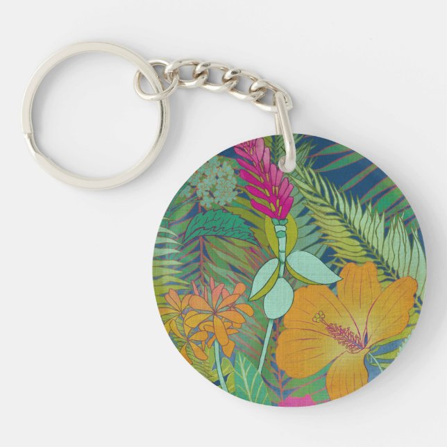 Porte-clefs Tapisserie tropicale II (Devant)