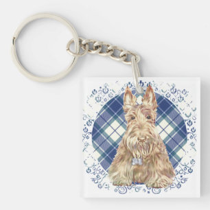 Porte-clefs Tartan Scottie Blé