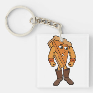 Porte-clefs Tarte Forte Portant des Bottes