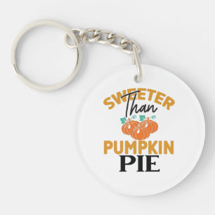 Porte-clefs Tarte plus douce que Citrouille