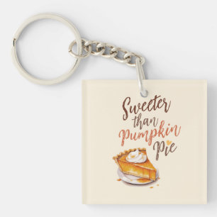 Porte-clefs Tarte plus douce que Citrouille - Tarte Citrouille