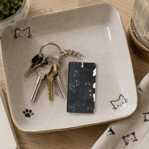 Porte-clefs Tas de caresses de chat noir félins mignons
