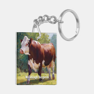 Porte-clefs Taureau Hereford