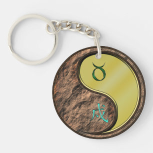 Porte-clefs Taurus & Chien métallique