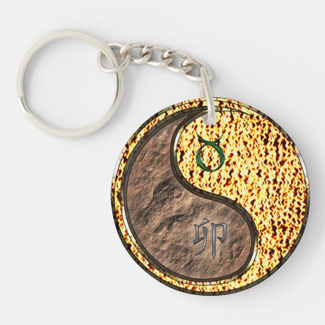 Porte-clefs Taurus et Rabbit de feu (Devant)
