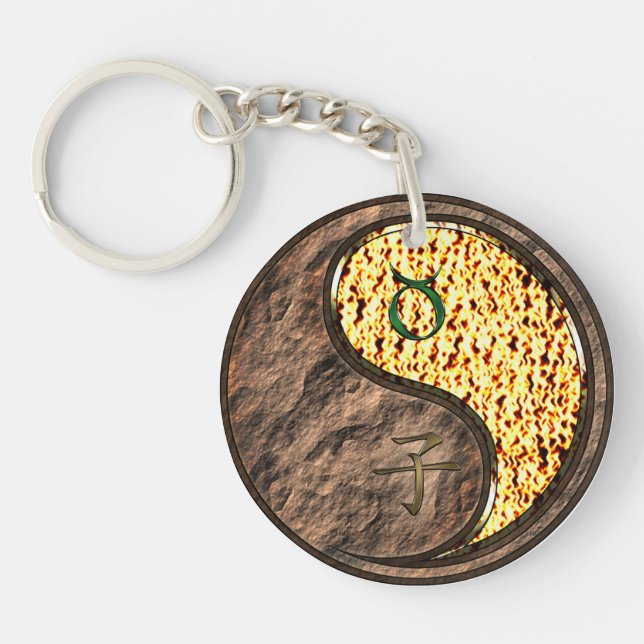 Porte-clefs Taurus et rat de feu (Devant)