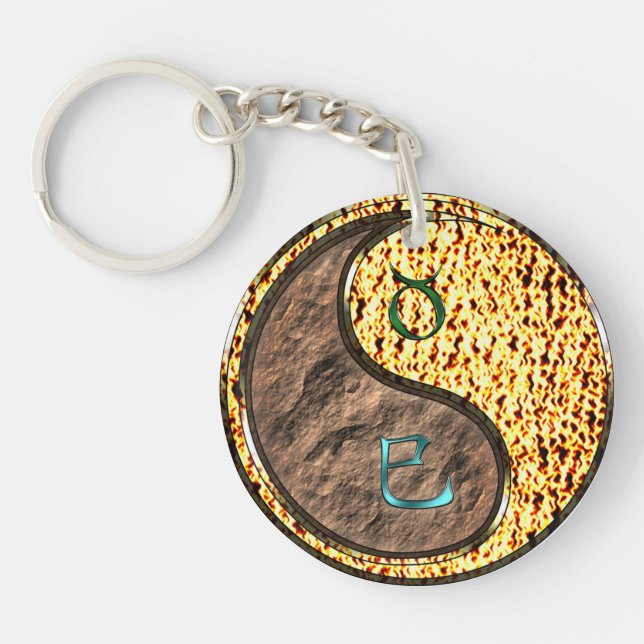 Porte-clefs Taurus et serpent à feu (Devant)