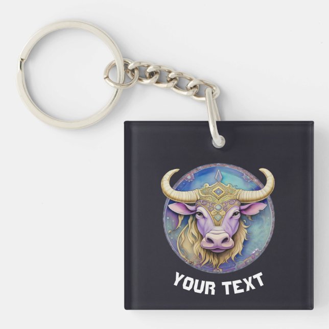 Porte-clefs Taurus personnalisé Zodiac (Devant)