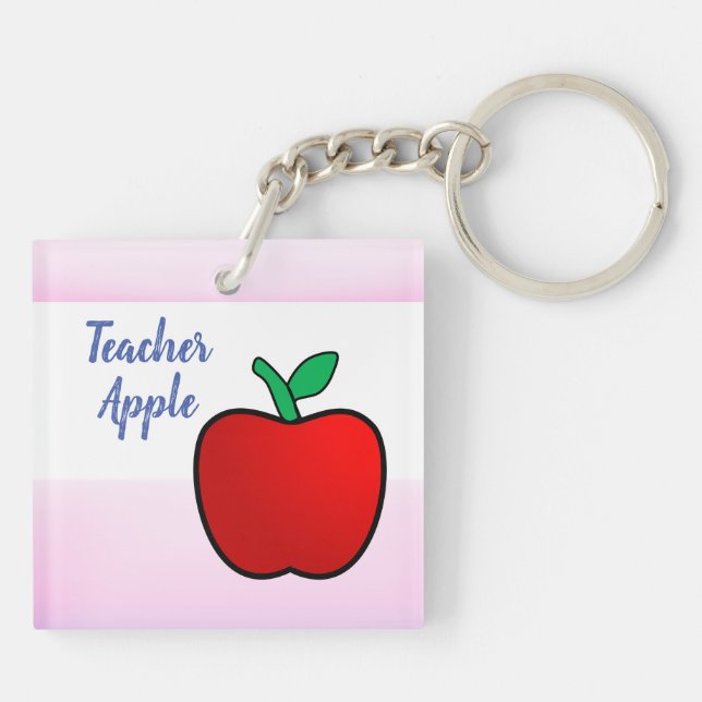 Porte-clefs Teacher Apple Key Ring (Dos)