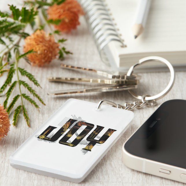 Porte-clefs Tech Joy (Devant droit)