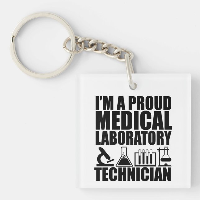 Porte-clefs Technicien de laboratoire Médicale (Devant)