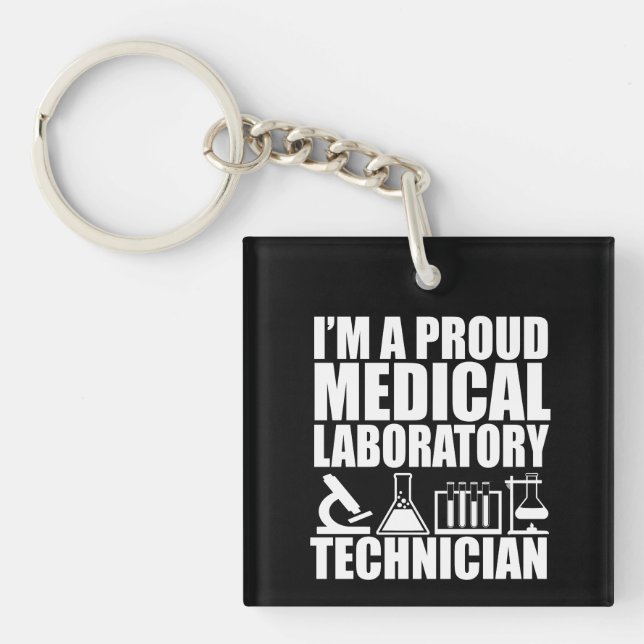 Porte-clefs Technicien de laboratoire Médicale (Devant)