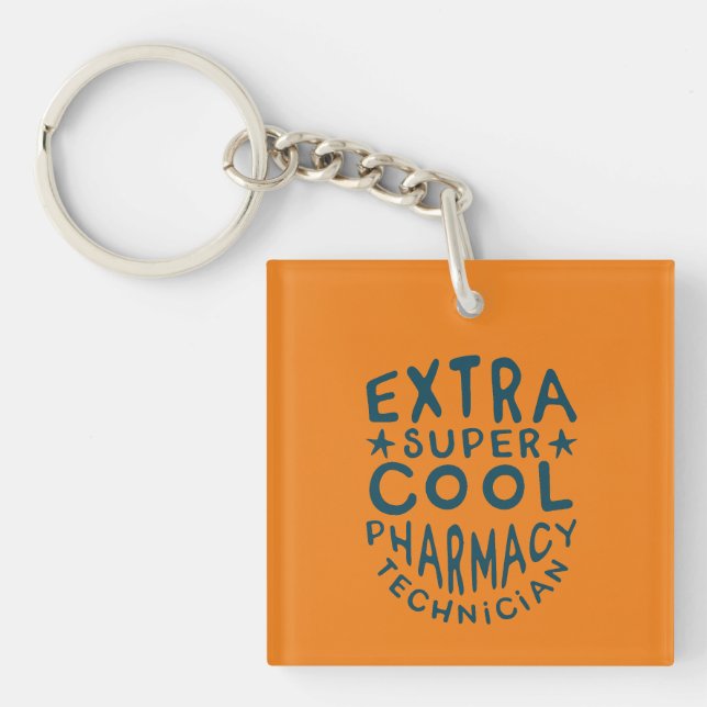 Porte-clefs Technicien en pharmacie super Cool (Devant)