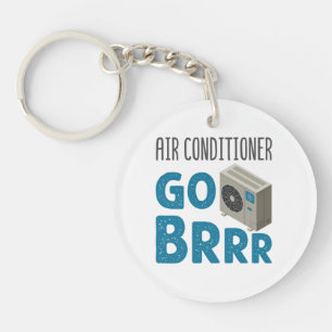 Porte-clefs Technicien HVAC Tech Climatiseur Aller Brr