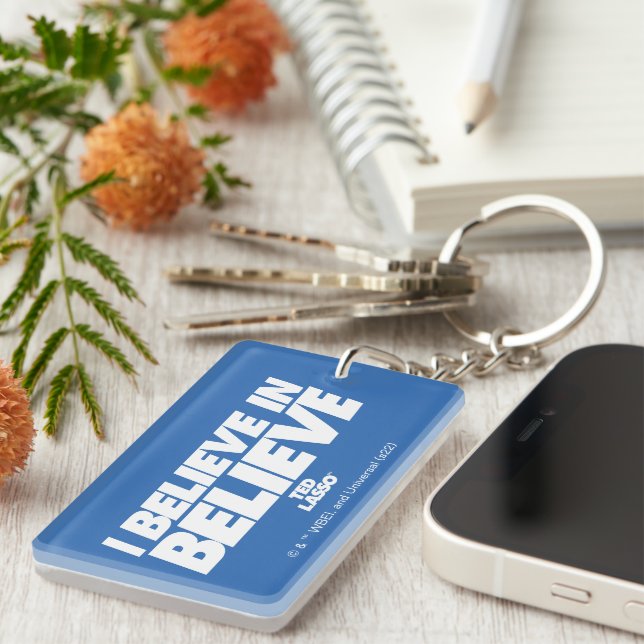 Porte-clefs Ted Lasso | Je crois en la croyance (Devant droit)