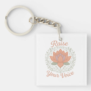 Porte-clefs Tee-shirt féministe Élève ta voix – Autonomisation