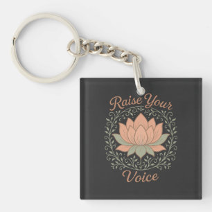 Porte-clefs Tee-shirt féministe Élève Ta Voix – Empowerment de
