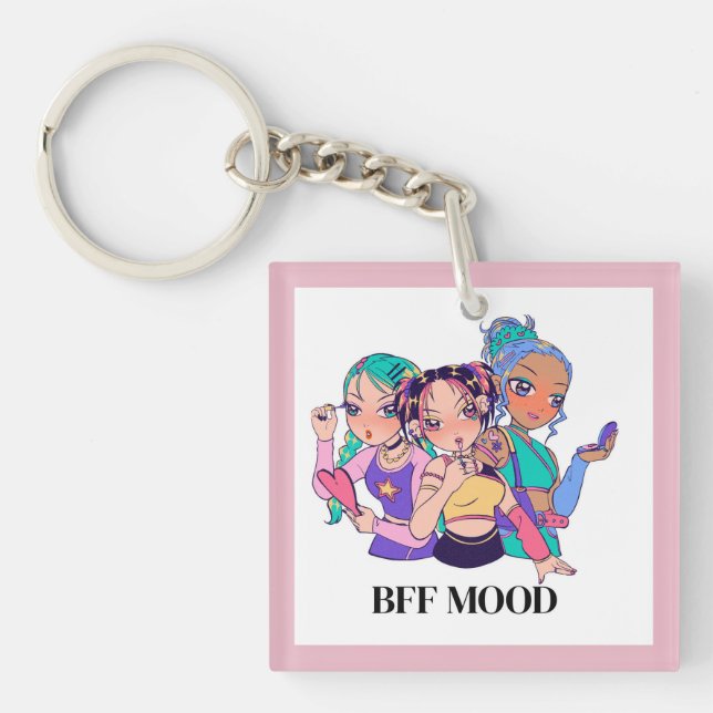 Porte-clefs Tee-shirt graphique à l'esthétique audacieuse (Devant)