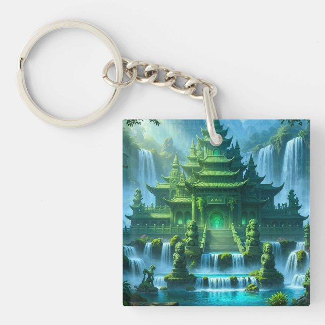 Porte-clefs Temple Castle of the Secret Jade Throne (Devant)