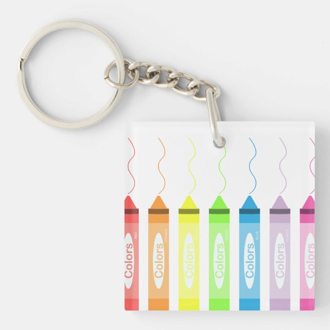Porte-clefs Temps de coloriage ! (Devant)