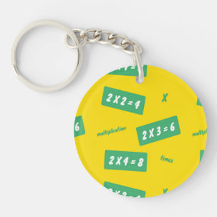 Porte-clefs Temps deux apprentissage jaune