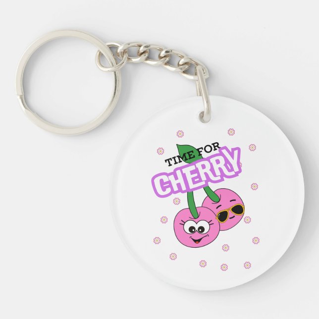 PORTE-CLEFS TEMPS POUR CHERRY (Devant)