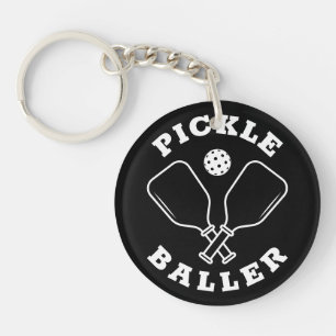 Porte-clefs Tendance Pickle Baller Black