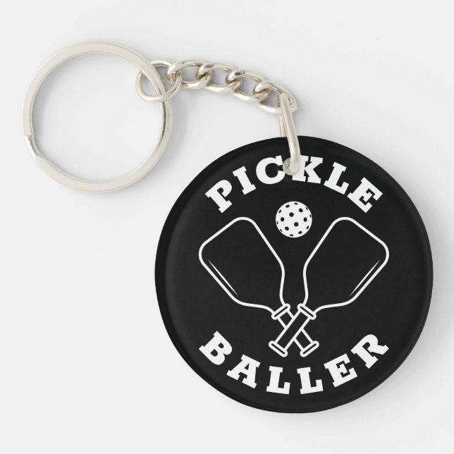 Porte-clefs Tendance Pickle Baller Black (Devant)