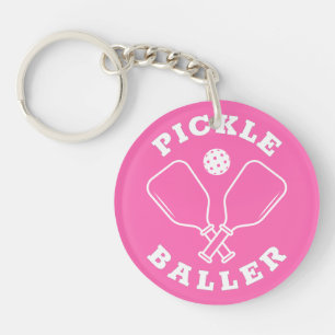 Porte-clefs Tendance Pickle Baller Hot Pink