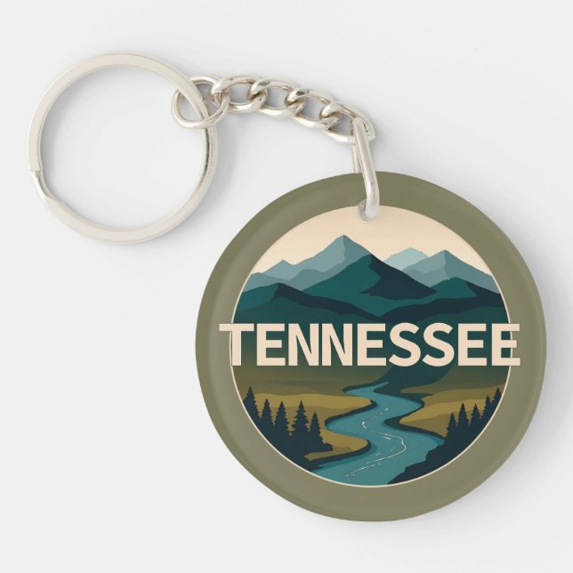 Porte-clefs Tennessee États-Unis d'Amérique (Devant)